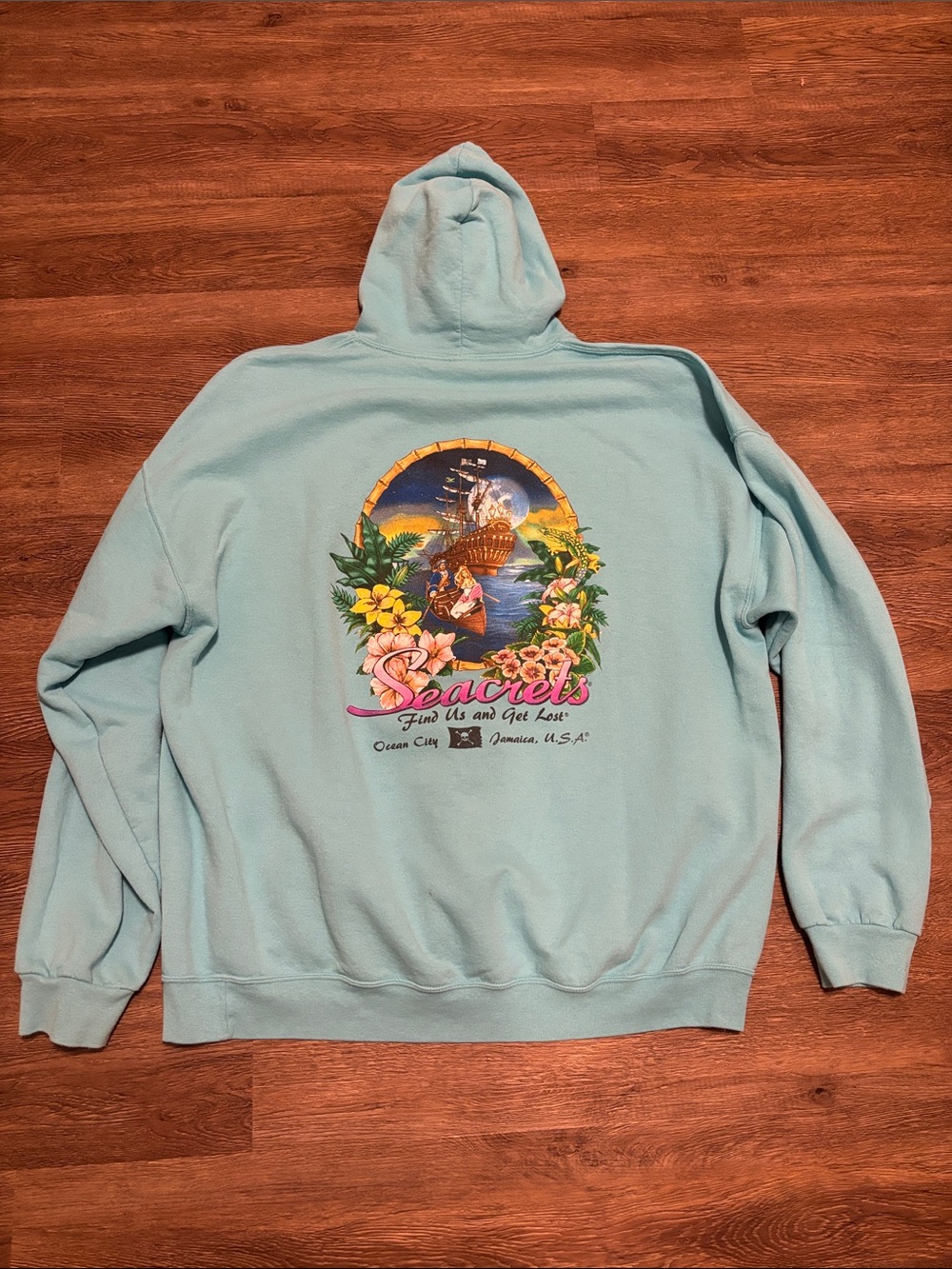 unisex turquoise seacrets hoodie